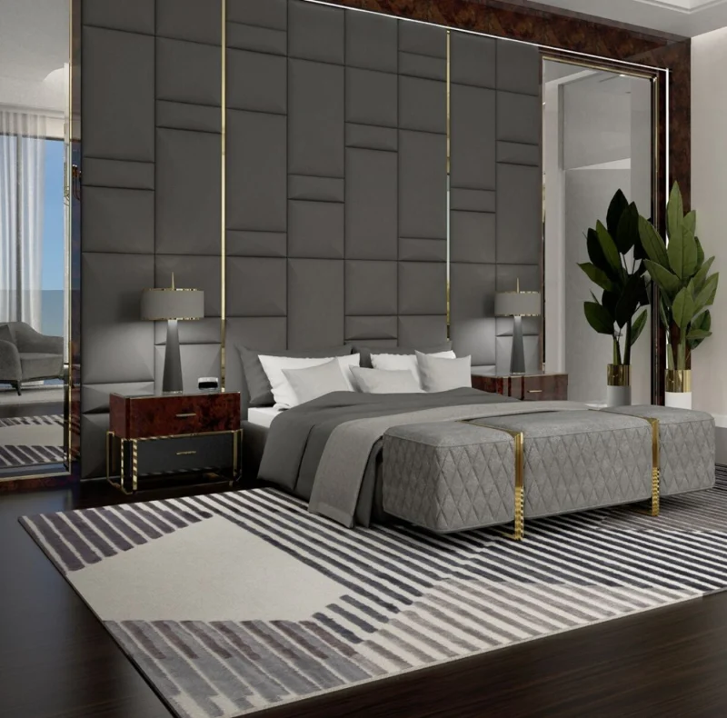 Cozy bedroom rugs Dubai warm flooring
