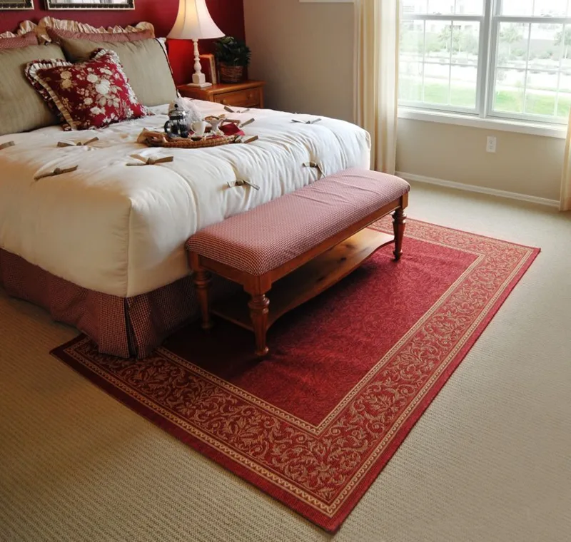 Decorative bedroom rugs stylish patterns