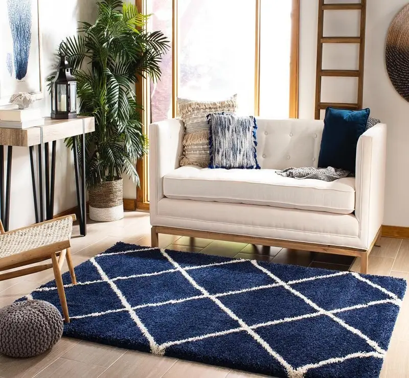 Neutral tone living room rug in Dubai