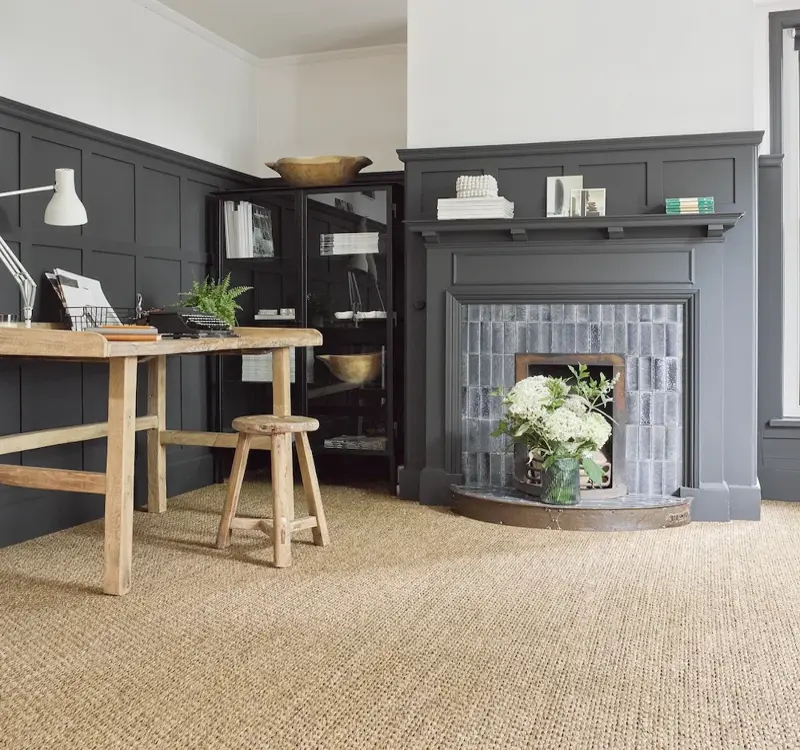 Stylish jute carpet fits any room