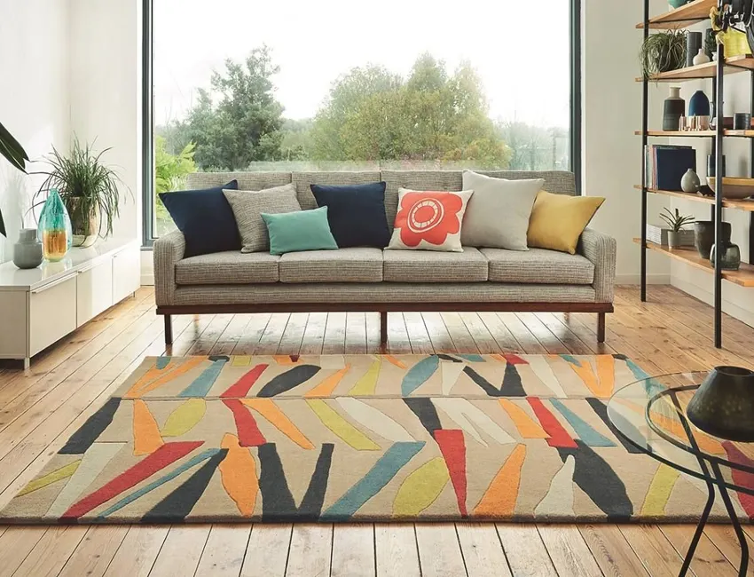 Bespoke custom rug tailored to space