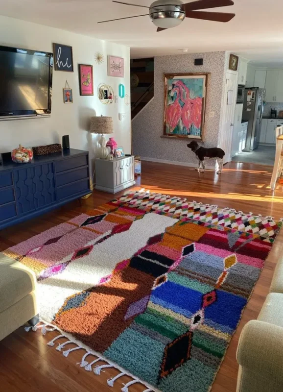 Handwoven custom rug for luxury decor