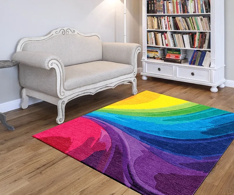 color ful Custom rug perfect for living room